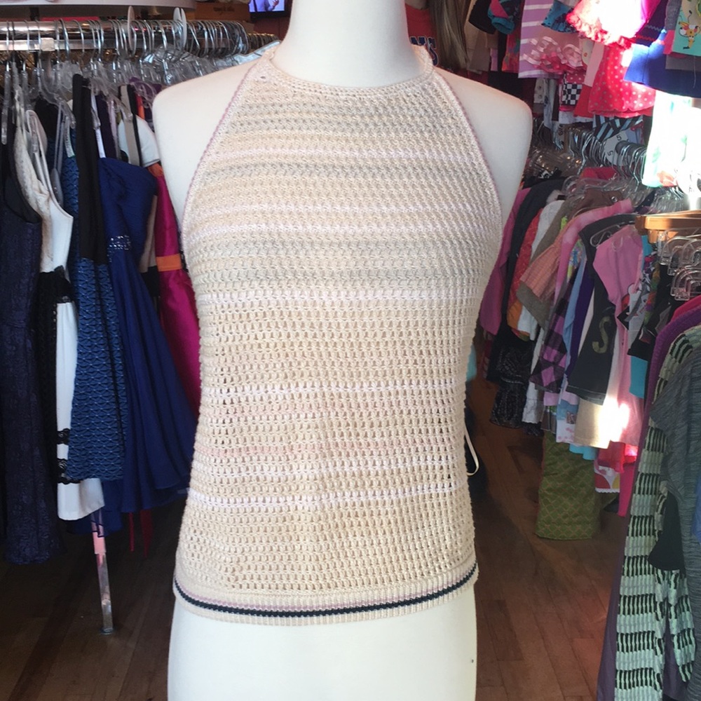 Free People m knit tie at neck tank bin2